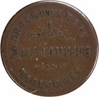 1863 Civil War Token Store Card Erhardt   Raps Wi-700-f Ef Uncertified  612