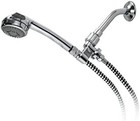 Drive Medical Chrome Shower Spray Massager  Adjustable Head  84  Hose 3 Settings