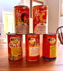  vintage  Set Of 5 Different Hi-c Orange Drink 46 Oz  Cans  Soda Cans 