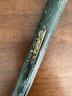 Beautiful Vintage Desk Set Letter Opener Scissors In Leather Case 2 Piece Ornate
