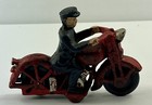Reproduction Vintage-style Painted Cast Iron Toy Motorcycle - Free Shipping  Ncc