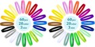 Multi-color Puppy Whelping Collars - 60 Adjustable Id Bands Set  s  M  L 