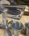 Saladmaster Manual Rotary Cheese Grater  Metal Silver black  4pc W  Blades
