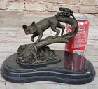 Gorgeous Vintage Austrian Vienna Bronze Red Fox Excellent Condition Sculpture