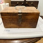Antique Wooden Box C  1920 s  Filled With Several Skeins Of Boat Building Cotton
