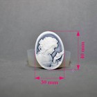 Lady Silicone Mold Cameo Resin Polymer Clay Sugarcraft Mold