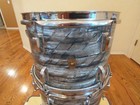 Vintage Ludwig Downbeat 8 X 12 Inch Tom  Sky Blue Pearl  Keystone Badge 1967  