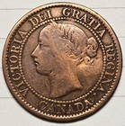 1859 - Canada Large Cent - Key Date - Good Details   Bent