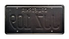 Bullitt   Steve Mcqueen s 1968 Mustang   Jjz 109   Stamped Prop License Plate