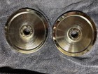 Vintage Ivanko 1    2 X 7 5 Lbs Chromed Machined Steel Weight Plates Weights