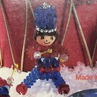 The Beadery Drummer Boys Vintage Bead Christmas Ornament Craft Kit Nos New 1897