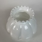 Wonderful Antique vintage Ruffled Milk Glass Light lamp Shade 6 7 8    Fitter