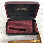 Gillette New Standard Gold Tone Safety Razor 1920 W  Case   Blade