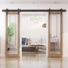 Sliding Barn Door Hardware Kit 4 -20  Track System For Single double Wood Doors