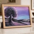 The Lavender Deep Aceo Original Acrylic Painting Print