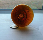 Nice Amber Cone Ink  Base Embossed  Carter s  No 5  Made In Usa neck Is Crooked 