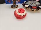 Vintage Sewing Pin Cushions Lot Of 3 Spool Holder