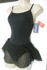 Black Capezio Ballet Dress Meryl Skirted Leotard Mc150 Camisole Adj Strap