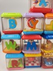 1 Fisher Price Peek A Boo Vintage Blocks Cubes Sensory Toy Learning Random Lot 