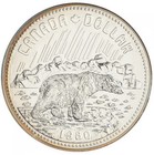 1980 Canada Silver Double Dollar Spec  Set Polar Bear -  375 Oz  Silver