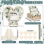Wedding Guest Book Alternative With 100 Wood Hearts  Drop Box Pen 13 5 X 13 5   