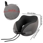 Memory Foam U-shaped Travel Pillow Neck Support Head Rest Car Plane Soft Cushion