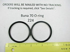 224 O-ring 1-3 4  Id X 2  Od X 1 8  Thick  Buna-70    Quan 2 