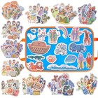 12 Pack Felt Board Bible Stories Set - Flannel Story Pieces For Preschool Activi