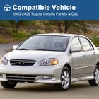 Pair Rocker Panels For 2003-2008 Toyota Corolla Left   Right Side