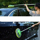Adjustable Telescopic Car Wash Brush Kit Mop Long Handle Vehicle Cleaning Tools