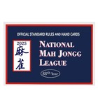 Newest 2025 Mahjong Card national League Mah Jongg Large Size Rule Card 4 1 Pack