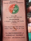 Antique 1929 Brotherhood Of American Yeomen Advertising Sewing Needle Book