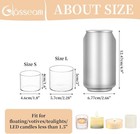 Set Of 48 Clear Tea Light Candle Holders Glass Votive Bulk For Table Centerpiece