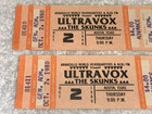 Ultravox  1980 Unused Concert Tickets  Armadillo World Headqurters Midge Ure Usa