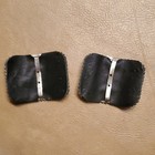 Cut Steel Shoe Clips Buckles  Riveted  Victorian  Vintage Antique France
