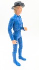 Vintage Marx Johnny West General Custer Action Figure With Hat - Made In Usa