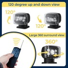 Remote Spotlight For Truck  Magnetic And Ip68 Waterproof Marine Search Lights