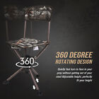 360   Folding Swivel Hunting Chair Blind Chair Foldable Stool Tripod