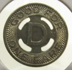 Vintage Durham  Nc Public Service Co  Transit Bus Token - North Carolina