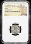 Germany 1747 Ad Wurzburg  Silver Schilling 1s Medieval Bishop Rare Coin Ngc Vf30