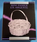 Vintage Silver Plated Round Mini Woven Basket Forever Silver 4  X 3  X 3  Nib