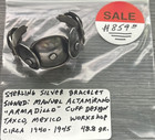 Vtg Manuel Altamirano Taxco Sterling Silver Armadillo Scale Cuff Bracelet 48 8 G