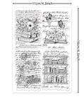 Vintage Book Clear Stamps Reading Card Fast Free Ship