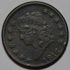 1812 Classic Head Large Cent - Small Date  s-291  - Us 1c Copper Coin