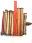 Wood Spools Bobbins Industrial Style 3 -9 75  Spindles Quills Mixed Lot-10