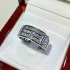 3ct Round Cut Lab Created Diamond Men s Wedding Band 14k White Gold Plated