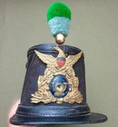 French Made Chasseur Leather Shako Used In The American Civil War - Original