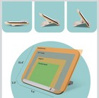 Wood Book Stand - Book Holder For Reading Hands Free  Foldable  Adjustable Book