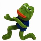 45cm Sad Frog Plush Toy Soft Stuffed Pillow Expression Pepe The Sad Frog Animal