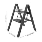 2 Step Portable Ladder Small Stool Ladder With Anti-slip 661 39lbs